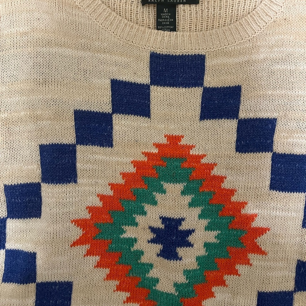 Geometric Ralph Lauren Sweater - Picture 2 of 3